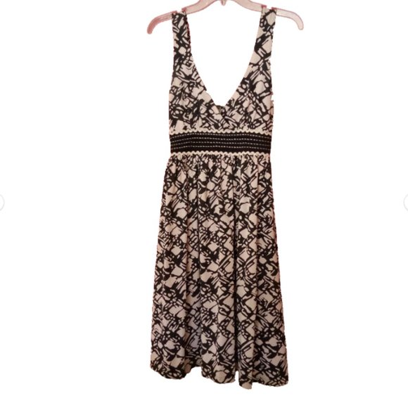 Basil & Maude Balinese Print  Empire Waist  One of a Kind Dress  I  Sample Size - Picture 4 of 5